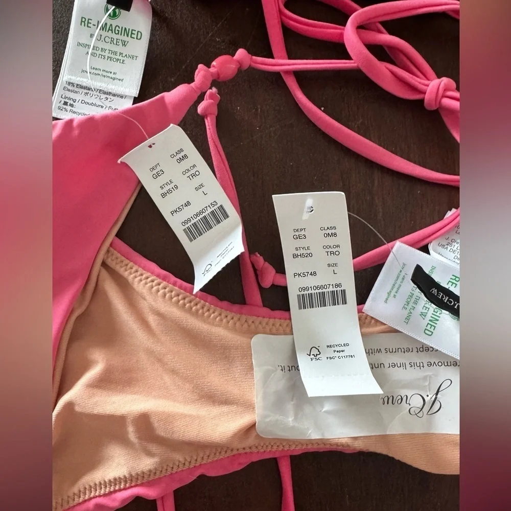 NWT J. Crew beaded string bikini - Picture 4 of 4
